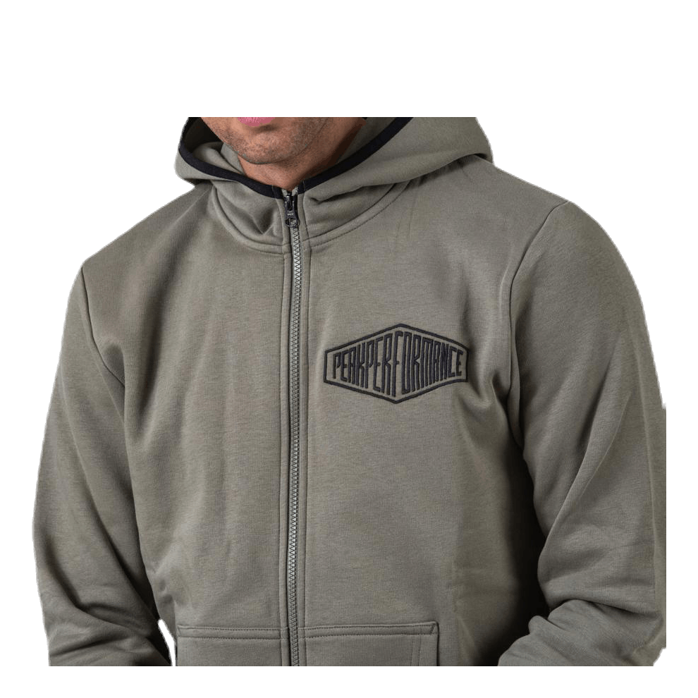 Comfy Zip Hood Green