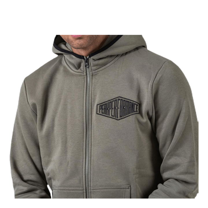 Comfy Zip Hood Green