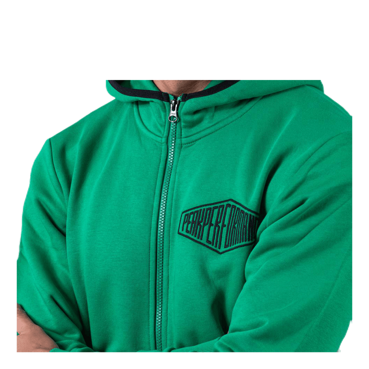 Comfy Zip Hood Green