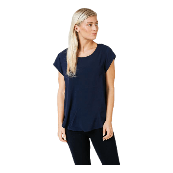 Vic S/S Solid Top Blue