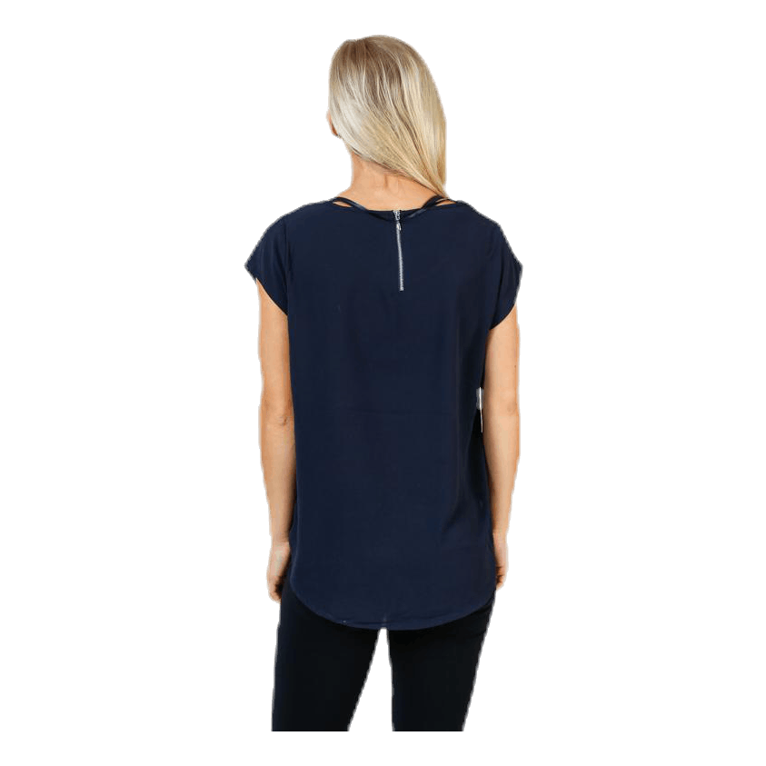 Vic S/S Solid Top Blue