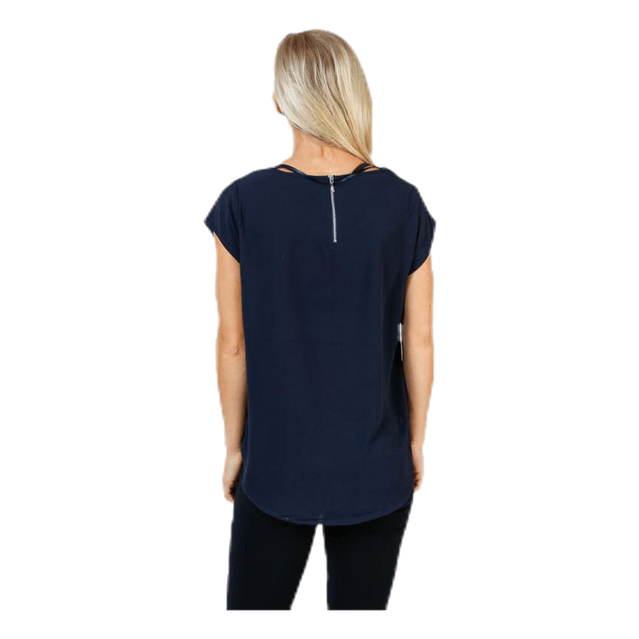 Vic S/S Solid Top Blue