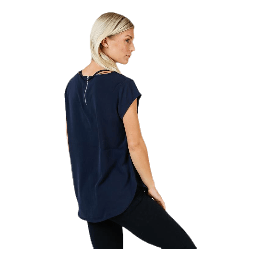 Vic S/S Solid Top Blue