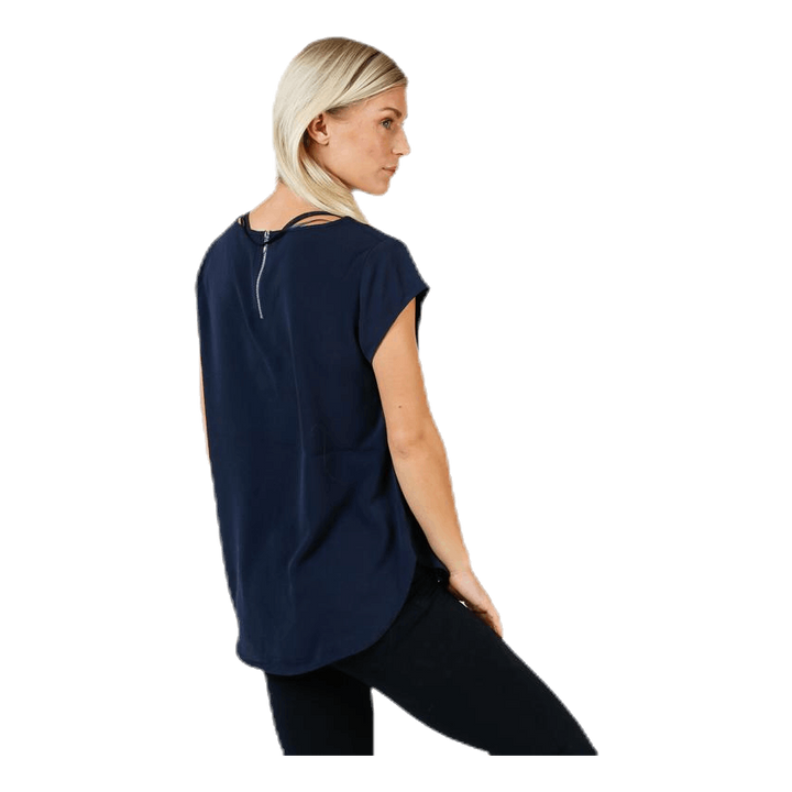 Vic S/S Solid Top Blue