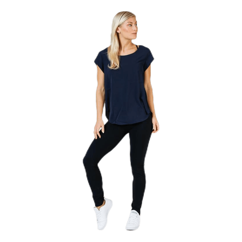 Vic S/S Solid Top Blue