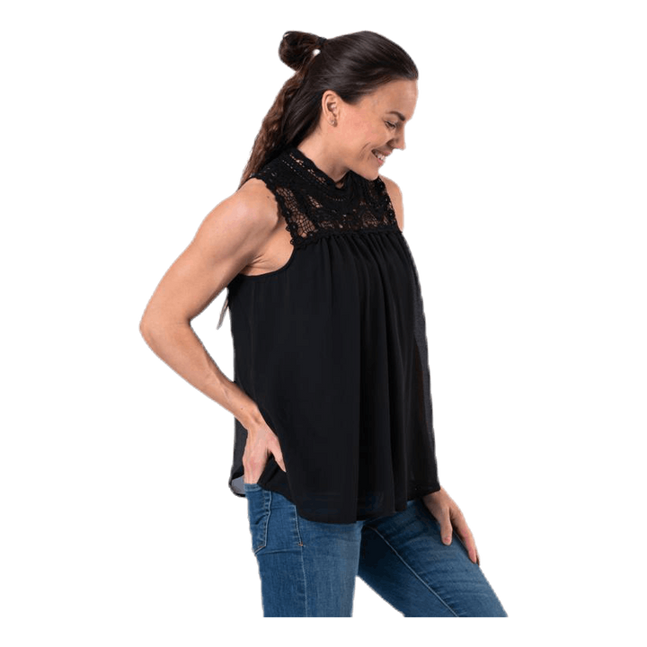 New Cat S/L Top Wvn Black