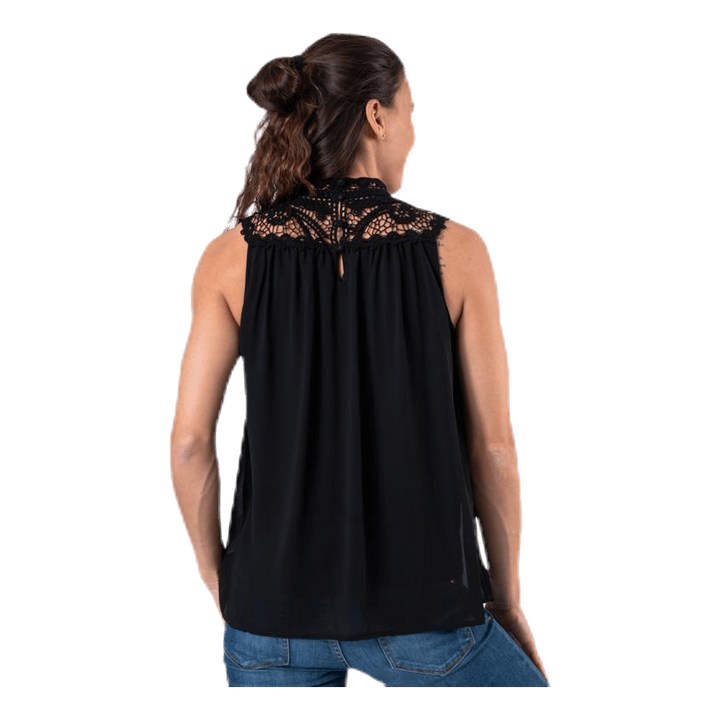 New Cat S/L Top Wvn Black