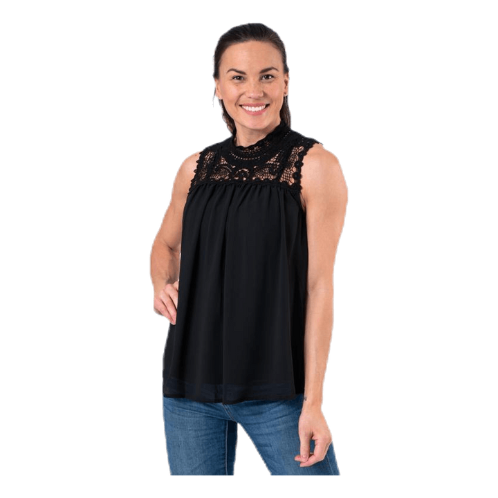New Cat S/L Top Wvn Black
