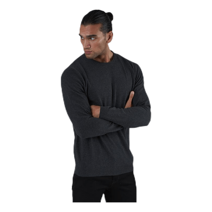 Basic Knit Crew Neck Grey