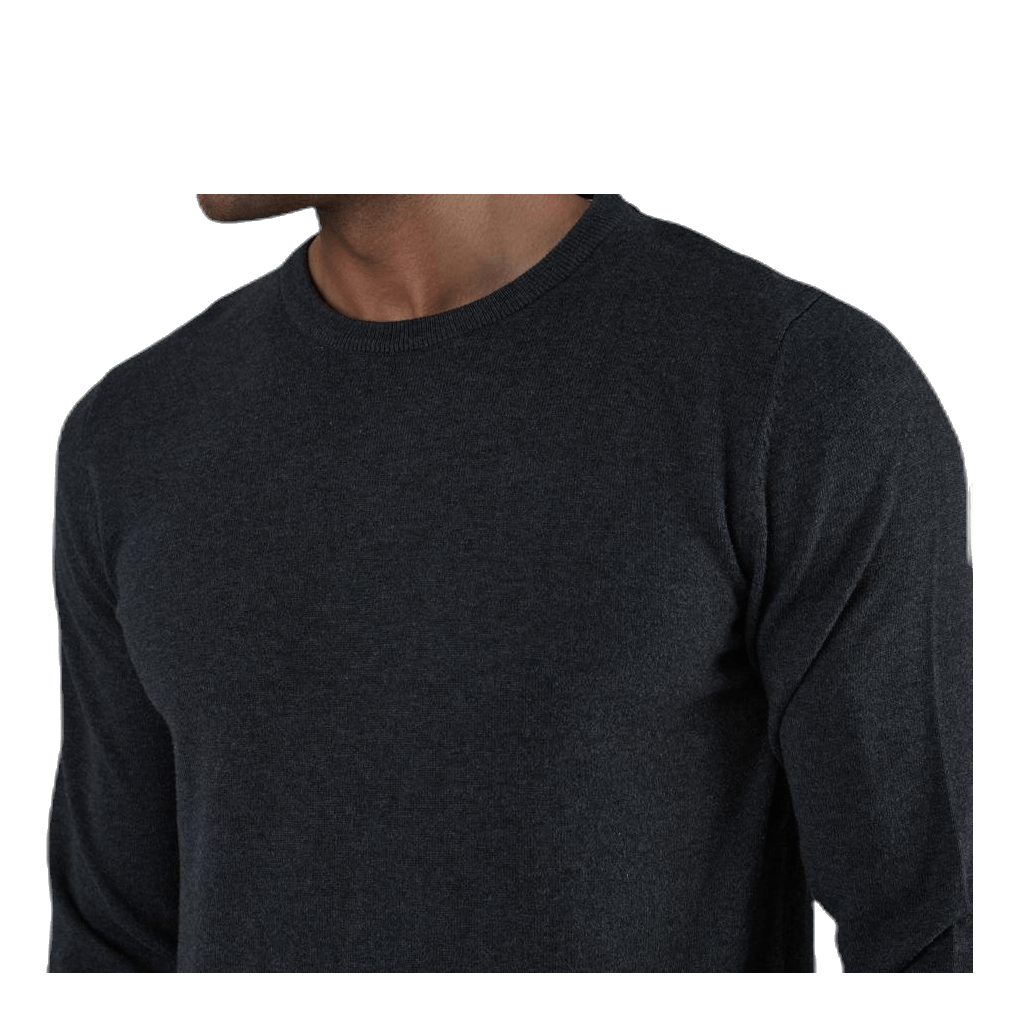 Basic Knit Crew Neck Grey