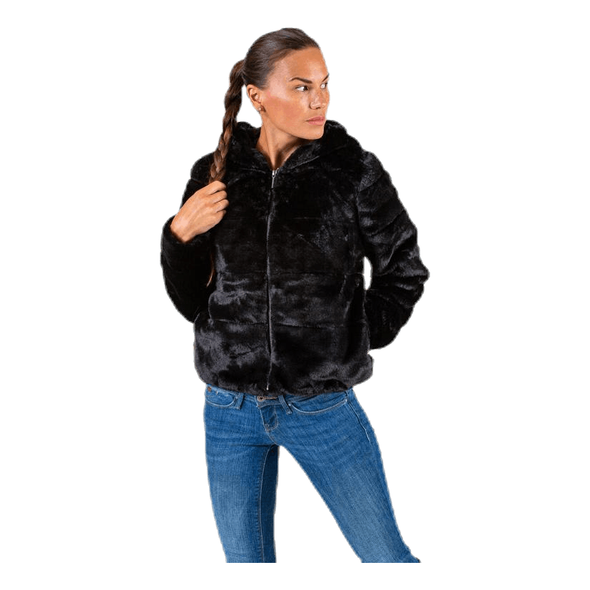 Only chris sales fur hooded jacket