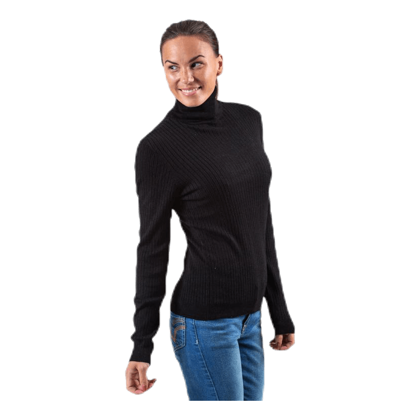 Karol L/S Rollneck Pullover Knt Black