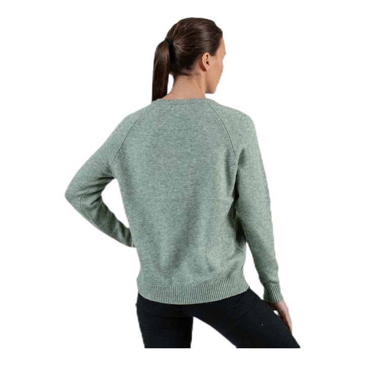 Lesly Kings L/S Pullover Knt Green