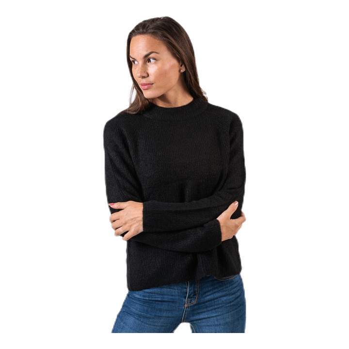 Ellen Ls O-Neck Knit Black