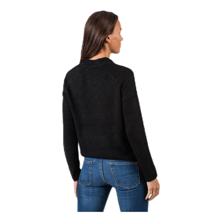 Ellen Ls O-Neck Knit Black