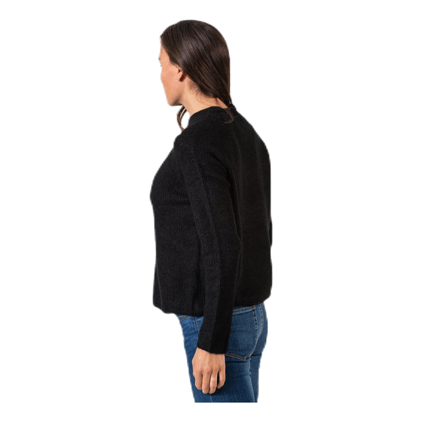 Ellen Ls O-Neck Knit Black