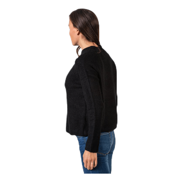 Ellen Ls O-Neck Knit Black
