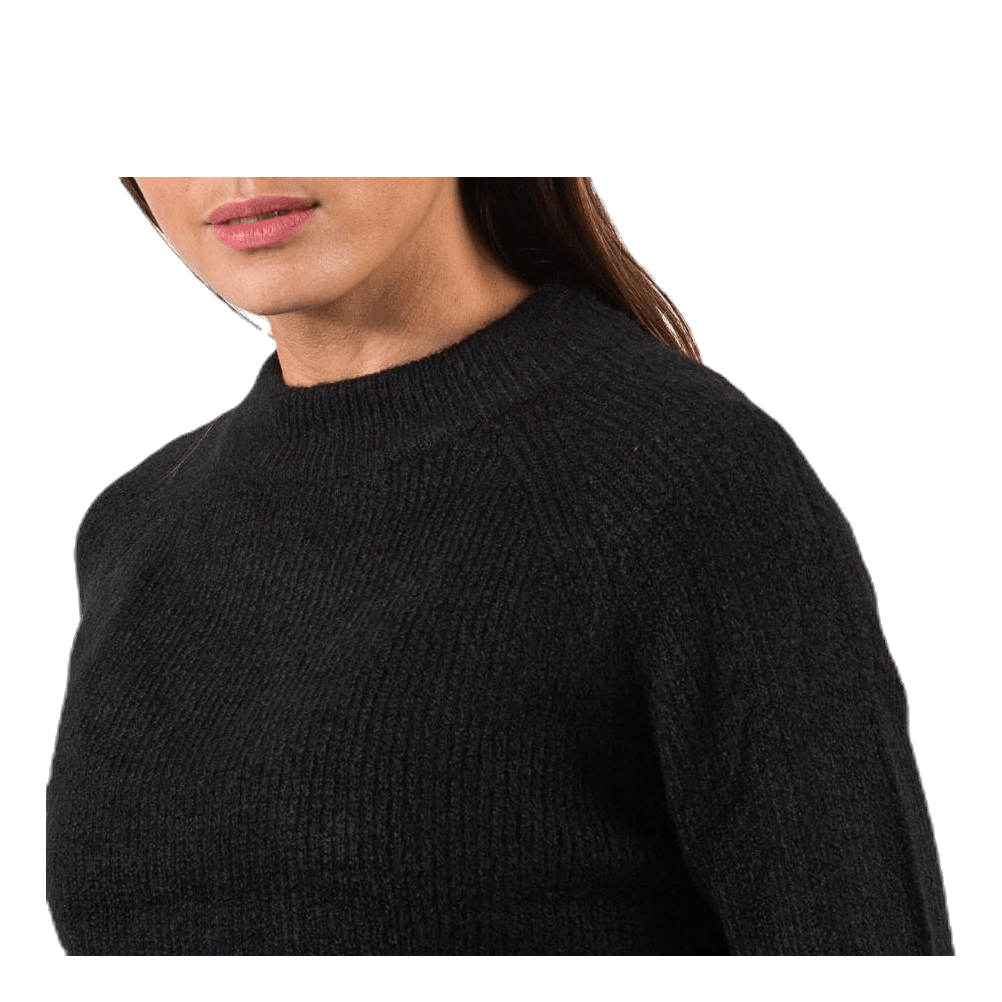 Ellen Ls O-Neck Knit Black