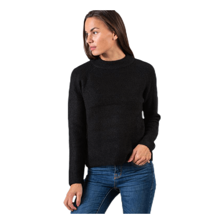 Ellen Ls O-Neck Knit Black