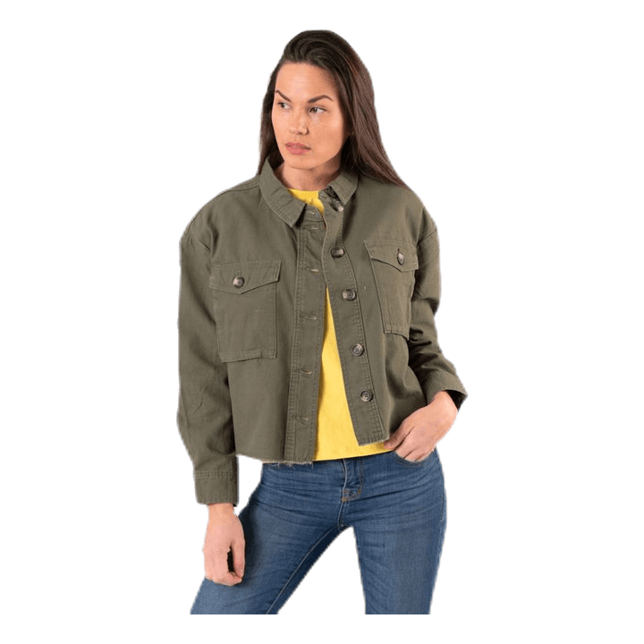 Marina Crop Jacket Green
