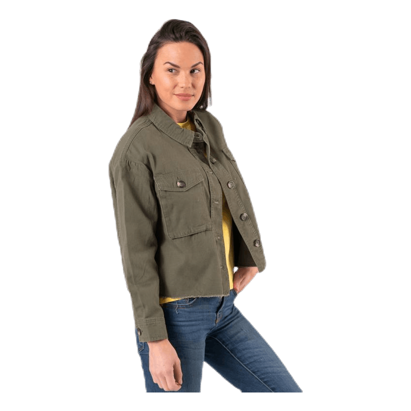 Marina Crop Jacket Green