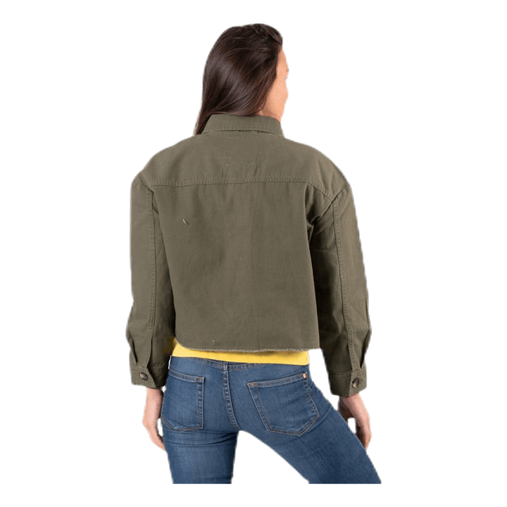 Marina Crop Jacket Green