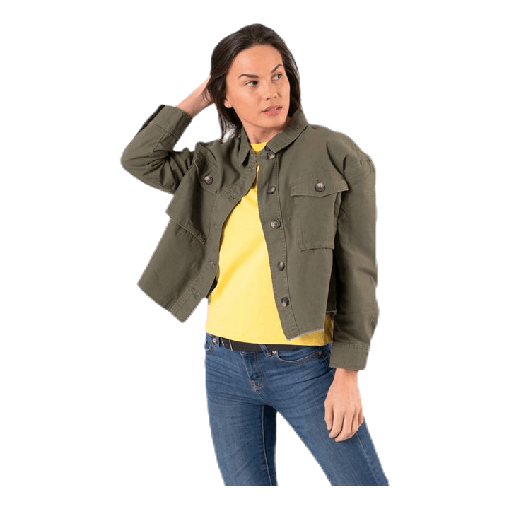 Marina Crop Jacket Green