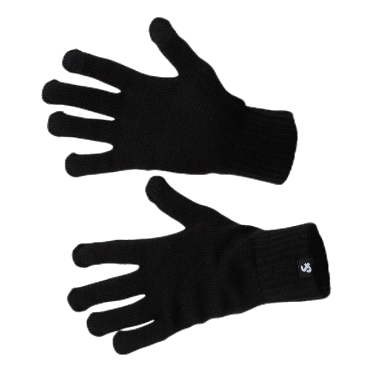 Knitted Gloves Black Sportamore.com