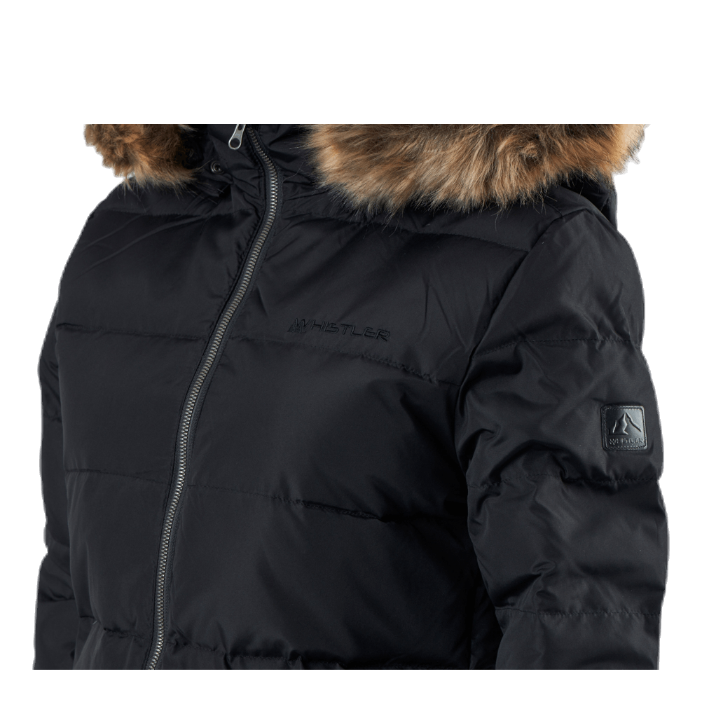 Paranaque Long Down Parka Jacket Black