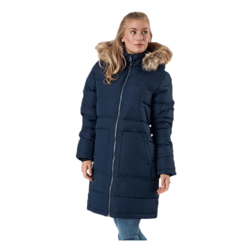 Paranaque Long Down Parka Jacket Blue