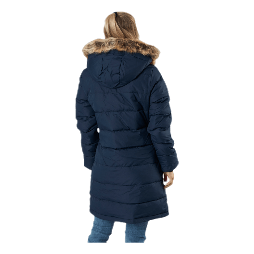 Paranaque Long Down Parka Jacket Blue
