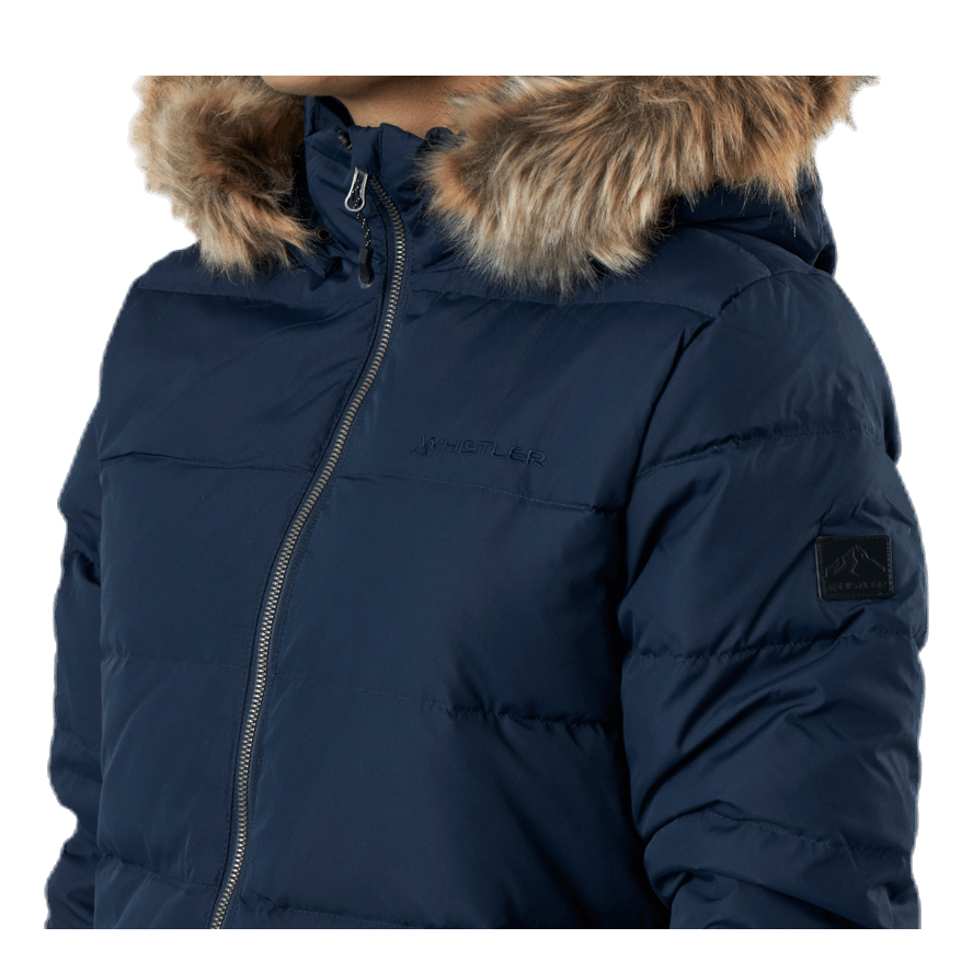 Paranaque Long Down Parka Jacket Blue