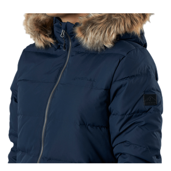 Paranaque Long Down Parka Jacket Blue