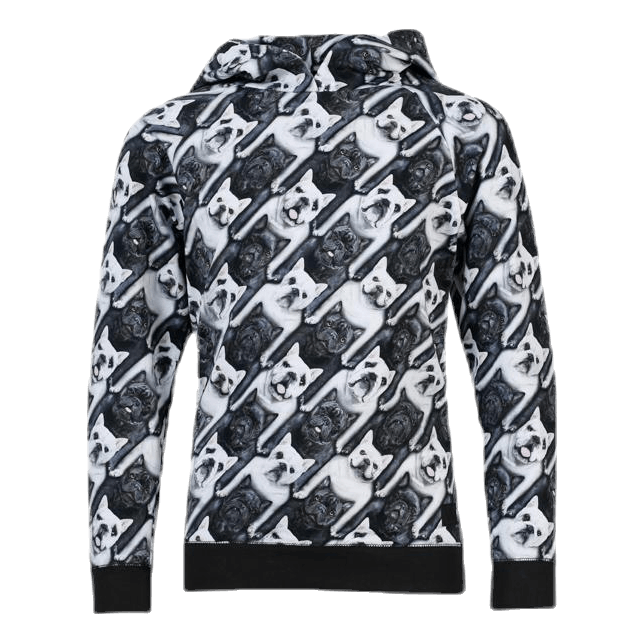 Russel Bulldog Hoodie Black