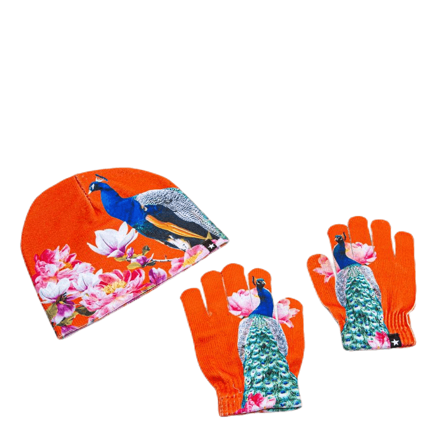 Kaya Hat and Glove Set Red