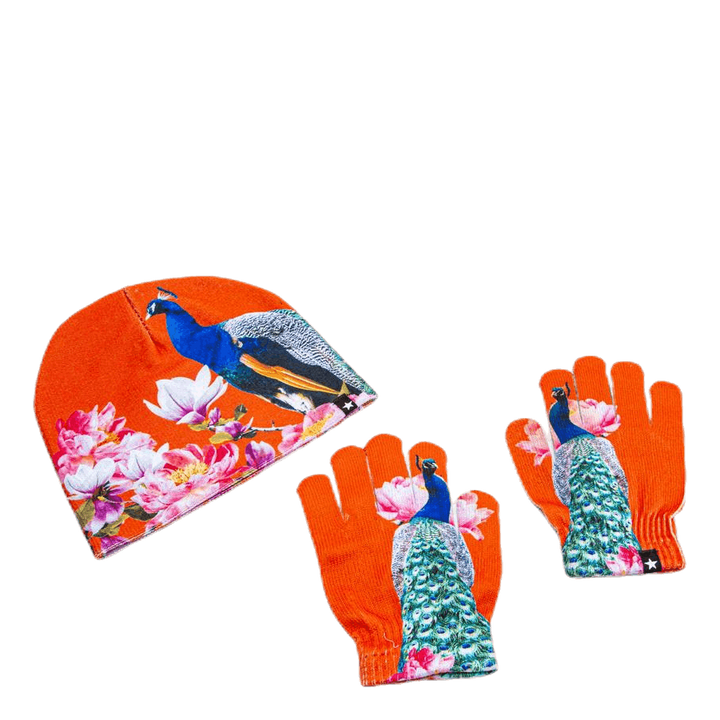 Kaya Hat and Glove Set Red
