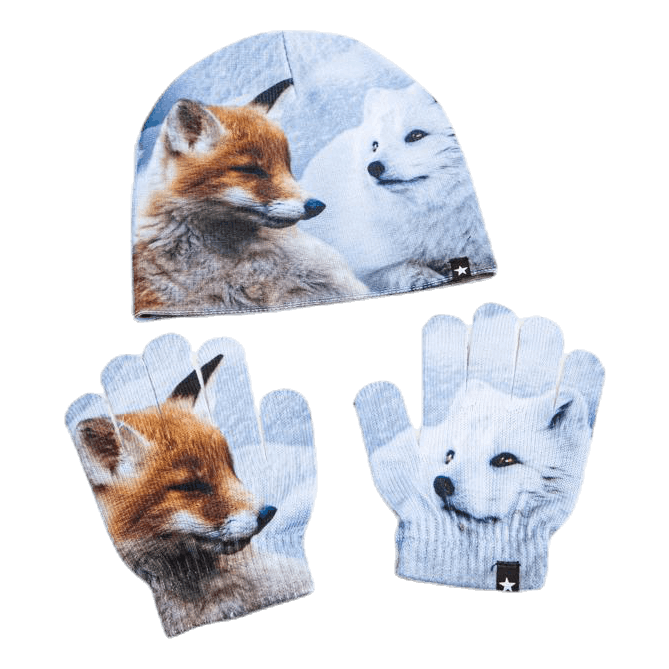 Kaya Hat and Glove Set Grey