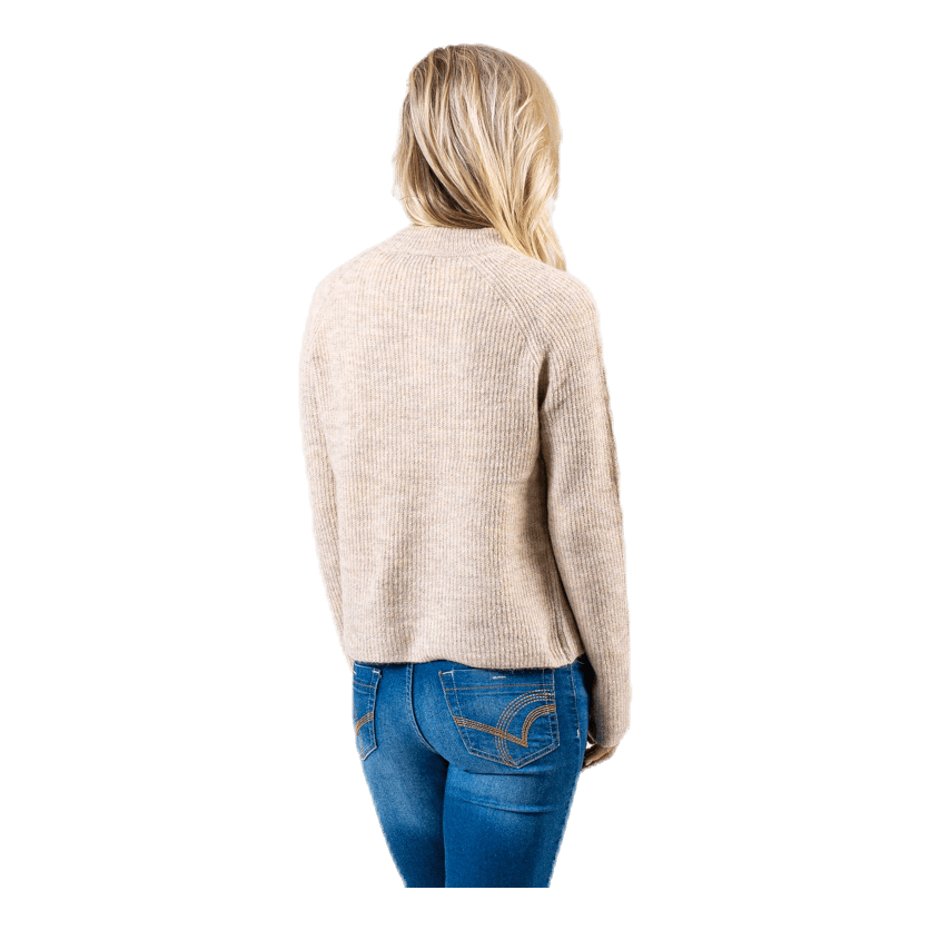 Ellen Ls O-Neck Knit White