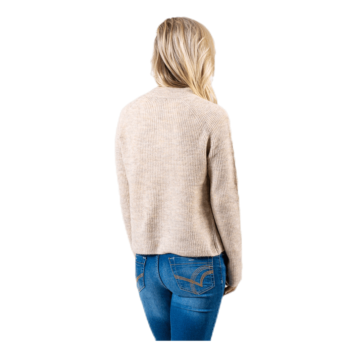 Ellen Ls O-Neck Knit White