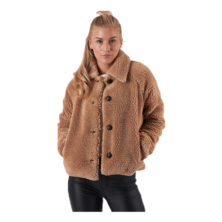 Emily Teddy Jacket Otw Beige