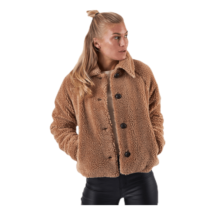 Emily Teddy Jacket Otw Beige