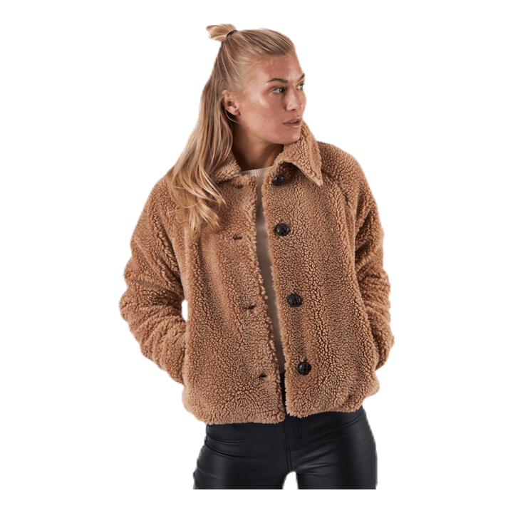 Emily Teddy Jacket Otw Beige