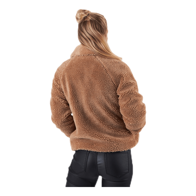 Emily Teddy Jacket Otw Beige