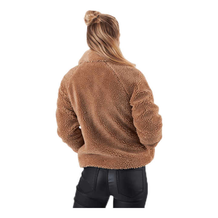 Emily Teddy Jacket Otw Beige