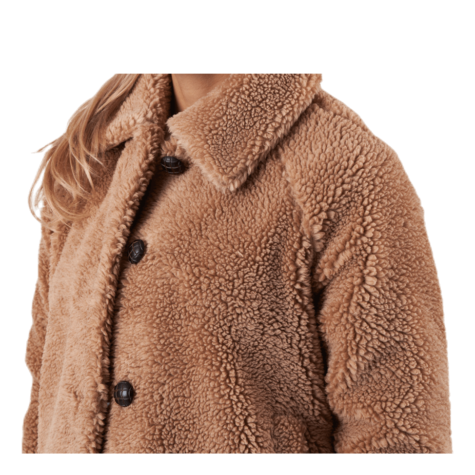 Emily Teddy Jacket Otw Beige