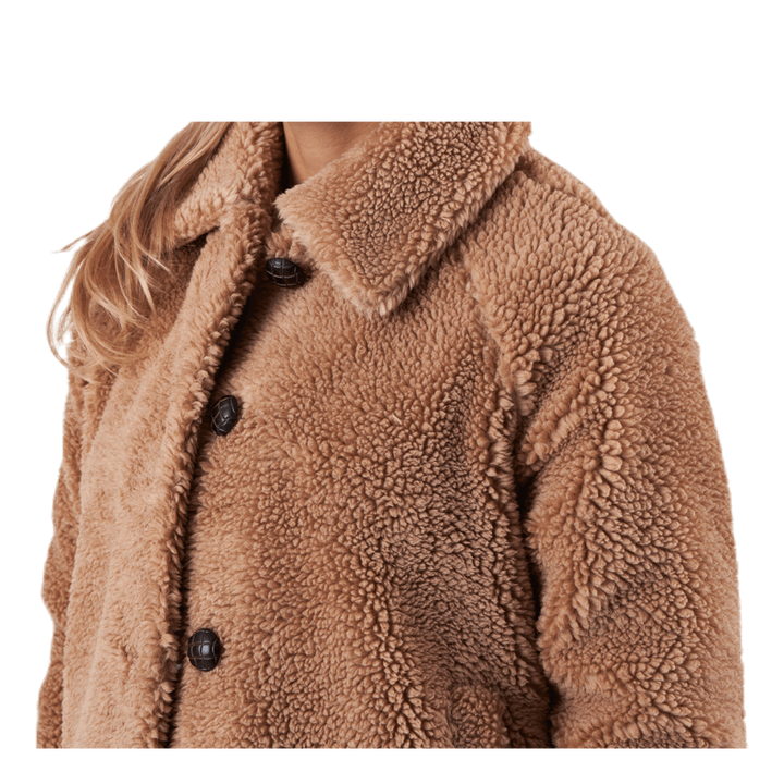 Emily Teddy Jacket Otw Beige