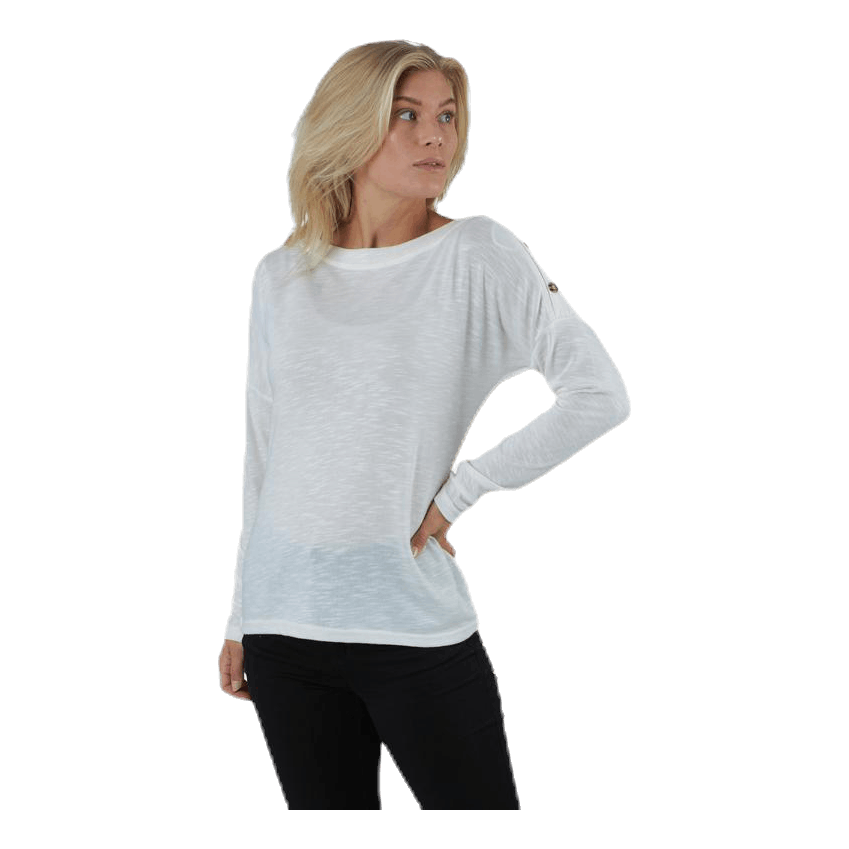 Nollie Ls O-Neck Top White