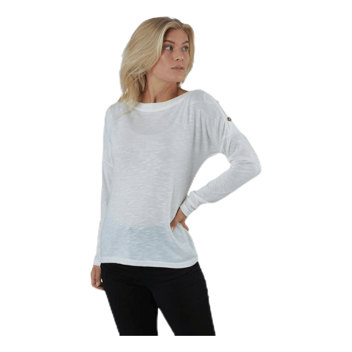 Nollie Ls O-Neck Top White