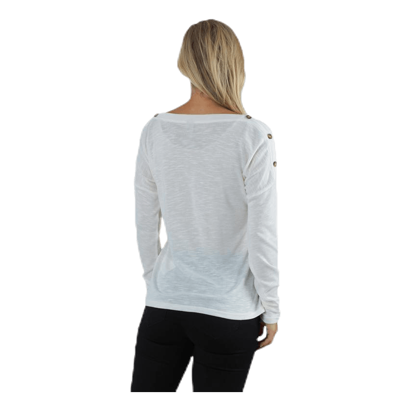 Nollie Ls O-Neck Top White