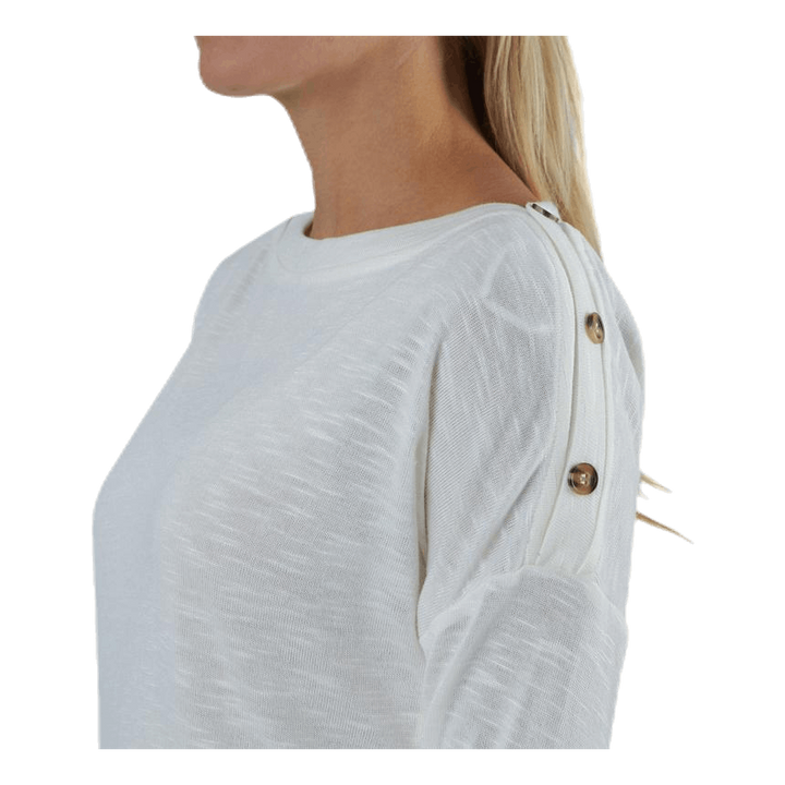 Nollie Ls O-Neck Top White